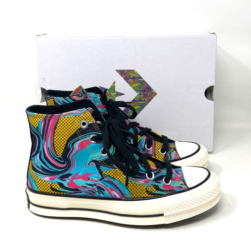 Converse CHUCK 70 Marbled All Star High Top Multicolor Canvas Women Size A00421C - Picture 3 of 10